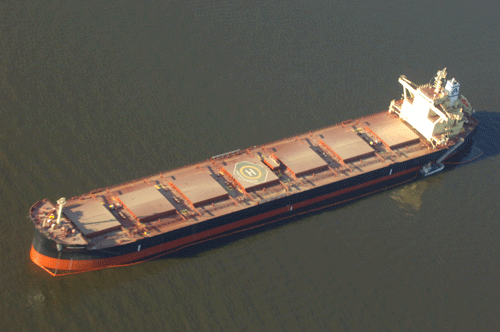 this is an arial view of the M/V Marathassa vessel