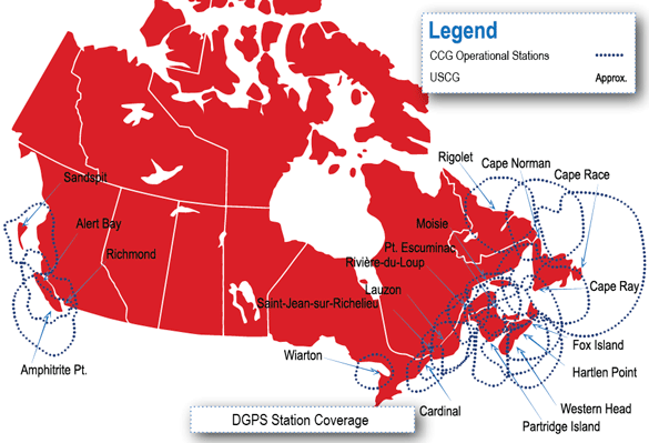 Differential Global Positioning System Station Coverage.