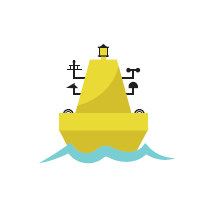 Bouée SADO de couleur jaune