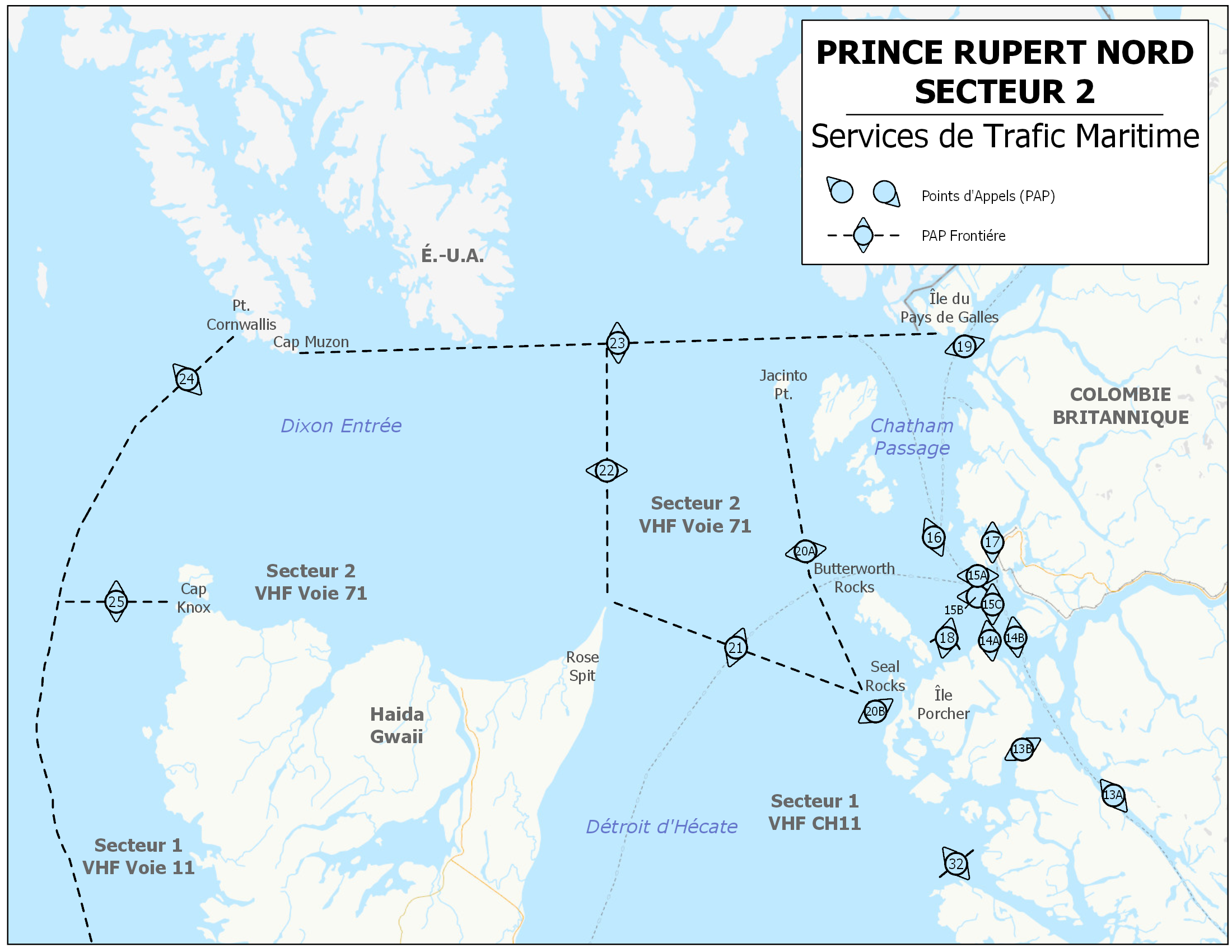 Prince Rupert - Service du trafic maritime - Secteur 2