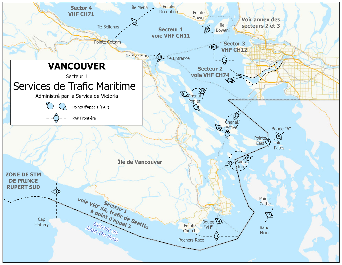 Vancouver - Service du trafic maritime - Secteur 1
