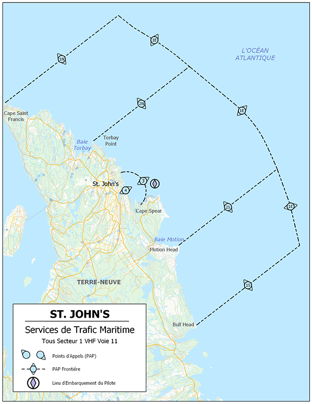 Zone de services de trafic maritime de St. John's