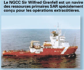 CCGS Sir Wilfred Grenfell is a primary SAR vessel which is specifically designed for offshore activities